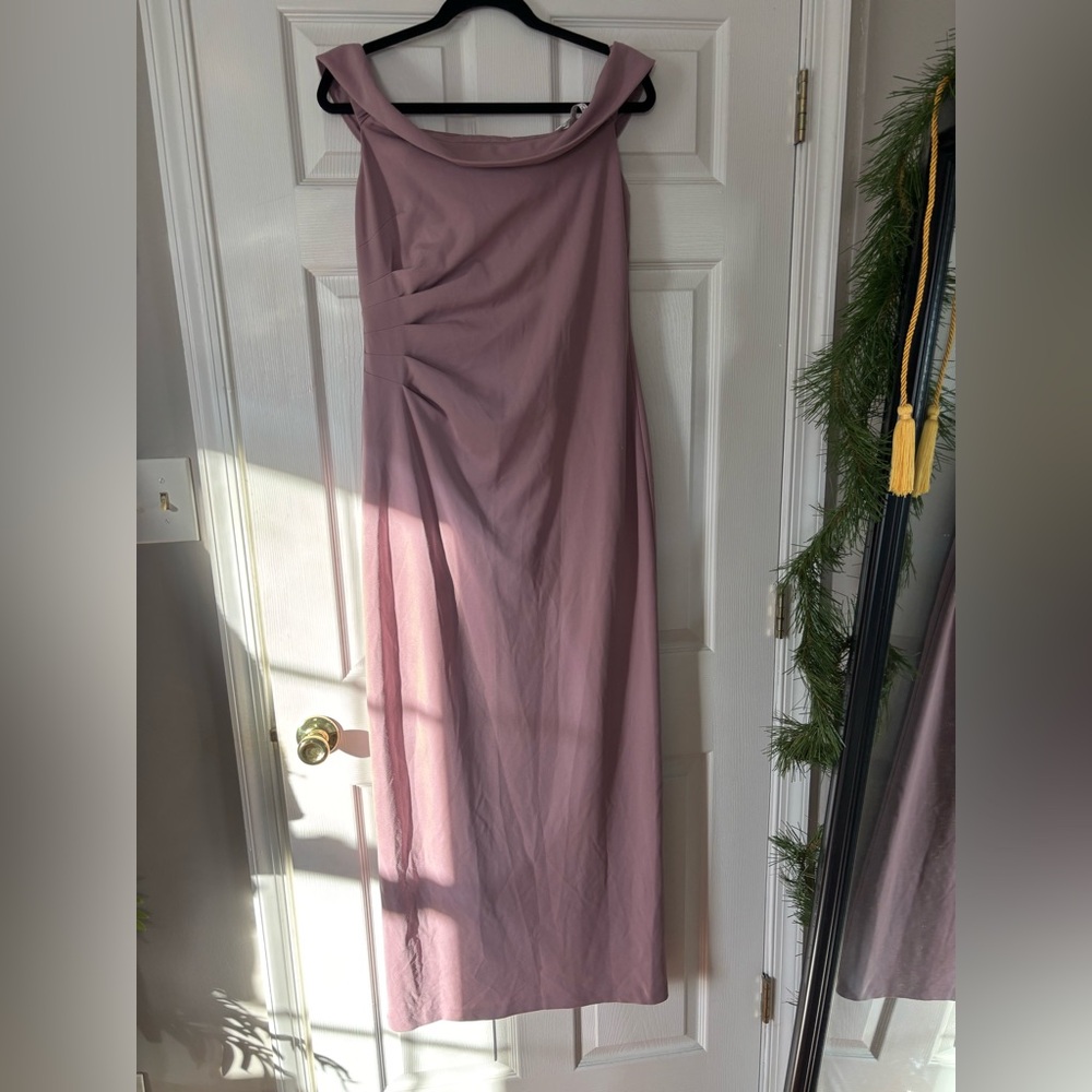 Mauve/ Pink Floor Length Evening Gown